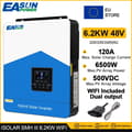 Pikkukuva 2 / 2: Hybrid Solar Inverter, AC-latausvirta 100A, maksimaalinen PV-syöttöteho 120A,SMH-III-6.2KW wifi