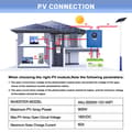 Miniatyrbild 4 av 4: Solomvandlare, 220V, 12V, 2KW Hybrid,ANJ-2000W-12V-WIFI