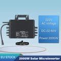 Pikkukuva 2 / 2: 2000W Aurinkomikroinvertteri, 220V AC-jännite, IP67 Suojaluokka, 97,3% Tehokkuus,2000W Muunnin, AC 230V, DC 22-50V