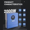 Pikkukuva 2 / 4: Aurinkosuuntaaja, 2KVA kapasiteetti, puhdas sinimuotoinen lähtö, MPPT-latausteknologia,12V, ANJ-2000W-12V-WIFI, 220-240V