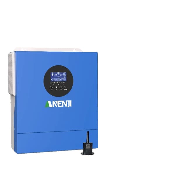 Aurinkosuuntaaja, 2KVA kapasiteetti, puhdas sinimuotoinen lähtö, MPPT-latausteknologia,12V, ANJ-2000W-12V-WIFI, 220-240V
