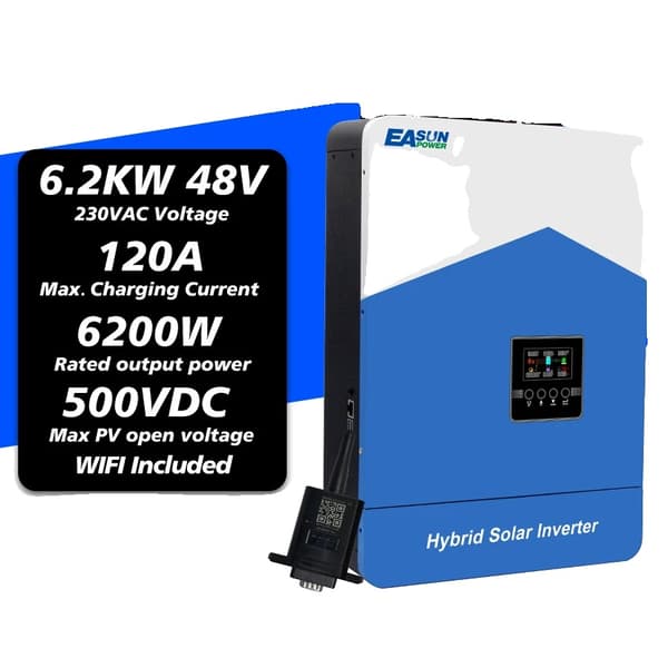 Hybrid Solar Inverter, Wifi Mukana, MPPT Ohjain,SMH III 6.2KW Wifi