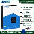 Pikkukuva 2 / 2: Hybridi aurinkoinvertteri, 4200 W lähtöteho, kaksoislähtöisyys,220v, SMH III 4.2K 24V WIFI