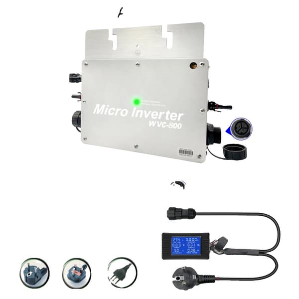 800W Solcelle Nettilknyttet Inverter, Høj MPPT Effektivitet, Bred Spændingsområde Support,WVC-800W med LED, 22-50V