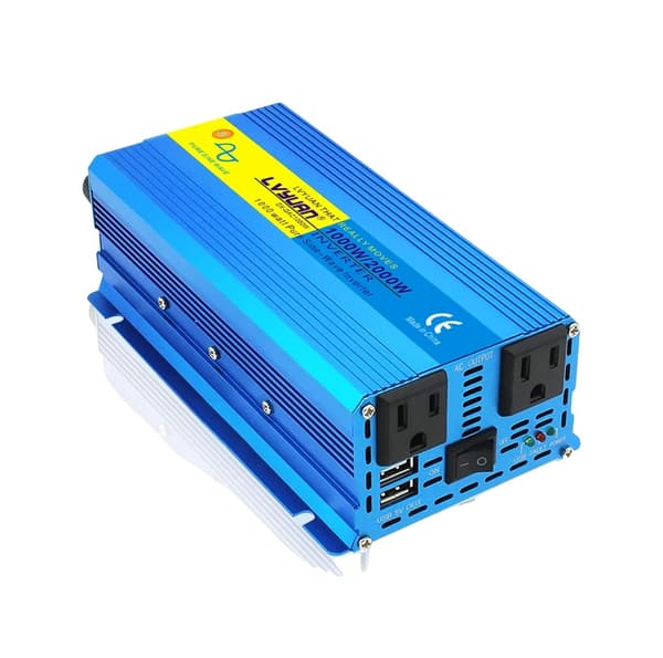 Invertteri 2000W huippu, puhdas siniaalto, kaksi syöttöjännitevaihtoehtoa,DC24V, 2000W huippu, EU 220VEU 220V