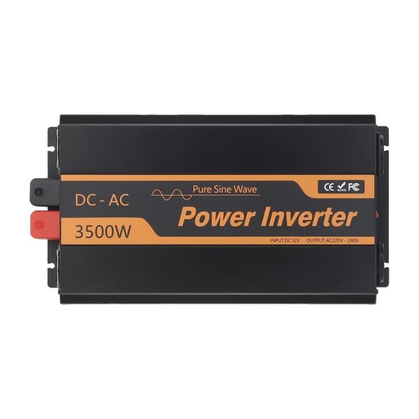 Puhtaan siniaaltoinvertteri, 2500W/3500W lähtöteho, muuntaa 12V tasavirran 220V vaihtovirraksi,3,5 tuhatta 12 volttia