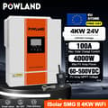 Pikkukuva 2 / 2: Hybrid Solar Inverter, 11KW Teho, Puhtaan Sinimuotoisen Aallon, Älykäs Laiteominaisuus,SMG-II-4KW-Wifi, 220-240V