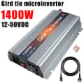 Pikkukuva 2 / 2: 1400W Aurinko MPPT Mikroinvertteri, Korkea Tehokkuus, Kestävä Alumiinirakenne,Hopea 1400W, 230-240V, 18V(10.5-30V)