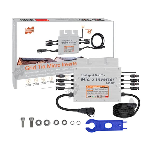 Aurinko On Grid Inverter, 1400W Tehonlähtö, MPPT Teknologia, Kulta, 110-120V, 10-14,8V