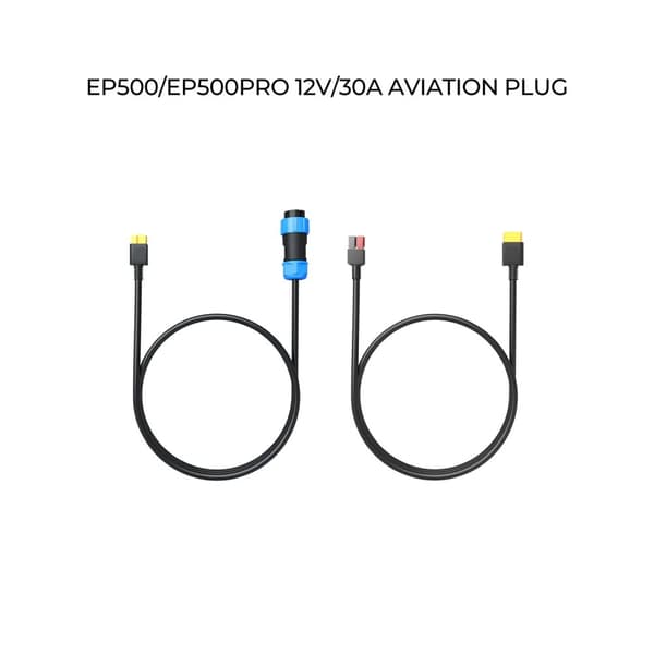 BLUETTI 12V RV -kaapeli, 30A virrankesto, yhteensopiva AC200P:n ja EP500:n ilmailuliittimen kanssa,EP ILMAILU PISTOKE