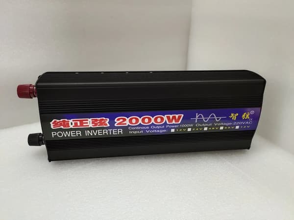 Tehoinvertteri, puhdas sinimuotoinen lähtö, korkea hyötysuhde,2000W, 12V, 220-240V EU
