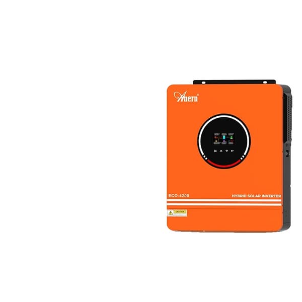 Aurinkosuuntaaja, 4.2 kW Teho, Puhtaan Sinimuotoista Aaltoa,ECO 4200W 24V, WI-FI:LLA, 220-240V