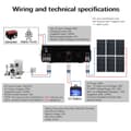 Miniatyrbillede 2 af 4: Y&H 1000W Solcelle Hybrid Inverter, Høj Effektivitet MPPT Soloplader, Ren Sinus Bølge Output,220-240V, 1000W-12V