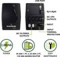 Miniatyrbild 2 av 4: Tecnoware UPS ERA PLUS 2000, 2000VA UPS, Skydd mot strömavbrott för PC, Modem, Videoövervakning