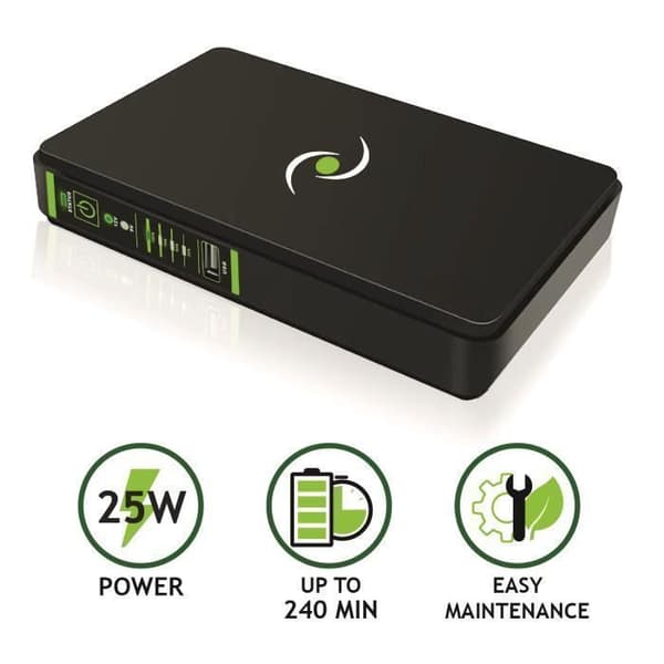 Mini Växelriktare - Tecnoware - ERA PLUS - 8800mAh - Autonomi 240 min - Skydd WIFI/Modem