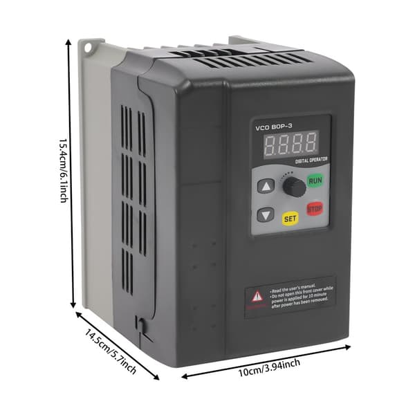 Variabel Frekvensdrev, 1,5KW Effekt, 3HK Indgang/Udgange Spænding, 0-999Hz Udgange Frekvensområde,europa