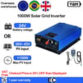 Miniatyrbild 2 av 2: Solarmikroinverter, 1000W utgångseffekt, 24V batterispänning, 230V växelströmsspänning,190-260V, 1000W-24VBAT