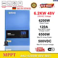 Pikkukuva 2 / 2: Hybrid Solar Inverter, 6.2 kW Nimellisteho, 120A MPPT Aurinkolataus, 230V Syöttöjännite,ANJ-6.2KW-48V-WIFI