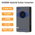 Pikkukuva 2 / 2: Hybrid Solar Inverter, Puhtaan Sinimuotoisen Aallon Ulostulo, Kaksoislähtötoiminto, MPPT-lataus,AC 220-240V, AURINKO-4.2KW-24V AKKU