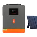 Miniatyrbillede 1 af 4: Solcelleinverter, 6200W Strømforsyning, Ren Sinusbølge Udgivelse, LCD Skærm,Grå