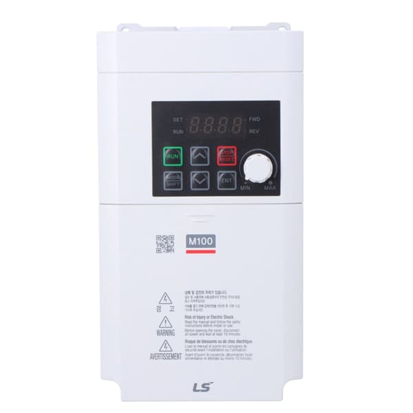 M100 invertteri 1x230VAC virtalähde, 3x230VAC lähtö 3x230VAC, 1.5kW, 7.5A - LSLV0015M100-1EOFNA
