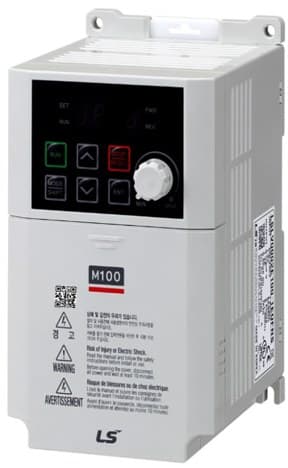 M100 invertteri 1x230VAC virtalähde, 3x230VAC lähtö 3x230VAC, 1.5kW, 7.5A - LSLV0015M100-1EOFNA