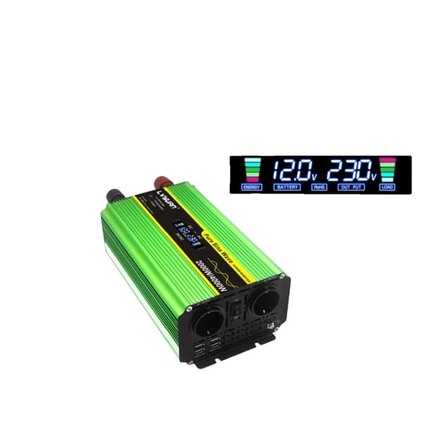 Jännitemuunnin, puhdas sinimuoto, korkea teho lähtö,12V220V 4000W huippu-a