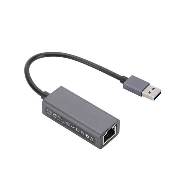 Snabb USB till Ethernet Adapter - 1000 Mbps Svart (1 gbit/s)