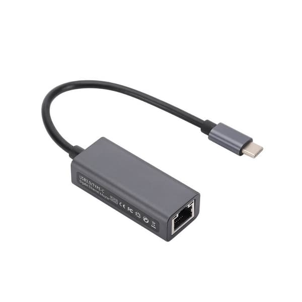 USB-C till Ethernet Adapter 1 Gbit/s Svart - Flerpack