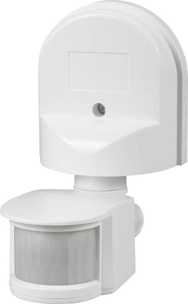 Renkforce 1296294 PIR Bevægelsesdetektor Væg 180° Relæ Hvid IP44
