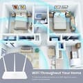 Miniatyrbillede 3 af 5: Merten tredobbelt stel M-Smart polar hvid blank 478319