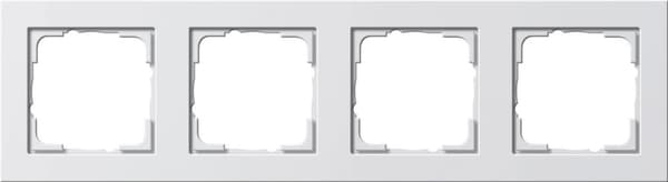 GIRA dækramme 4x 021429 E2 ren hvid blank 021429 (21429.)