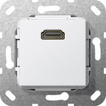 GIRA 4846861. Stiktype: HDMI. Farve på produkt: Hvid (4846861) Hvid