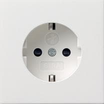GIRA 0453112 fatning CEE 7/3 hvid (0453112) Hvid