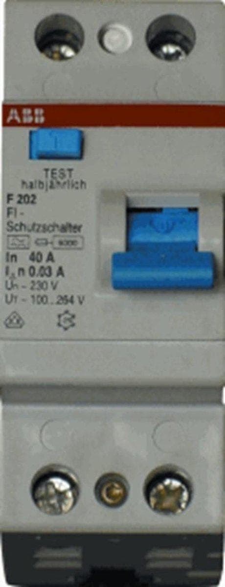 ABB RCD 2-napainen 40A 30mA A-40/0.03