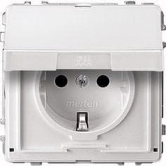 MERTEN SCHUKO pistorasia 16A MEG2310-7219 napa valkoinen AC 250V saranoidulla kannella MEG231 MEG2310-7219 (MEG2310-7219)