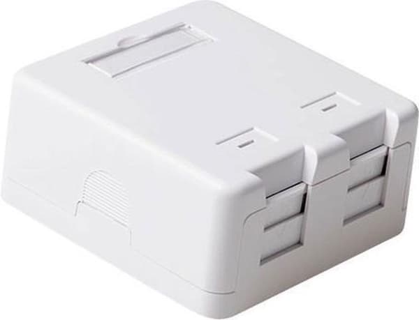 ACT Keystone pinta-asennettava laatikko 2-porttinen WALLBOX 2 KEYSTOES:lle (FA6012)