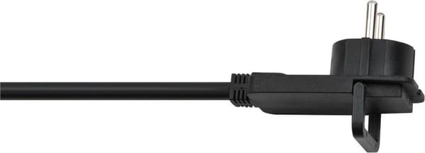 Brennenstuhl Maadoitettu virtalähteen jatkojohto litteällä pistokkeella - 3x 1,5mm / musta - 5 metriä