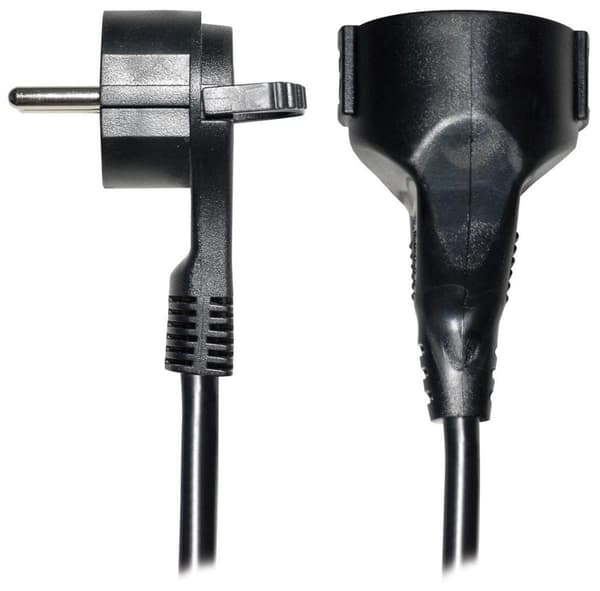 Brennenstuhl Maadoitettu virtalähteen jatkojohto litteällä pistokkeella - 3x 1,5mm / musta - 5 metriä