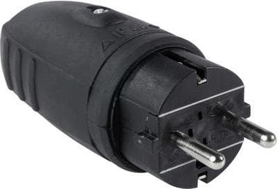 as - Schwabe 60410 beskyttelseskontaktstik 230 V sort IP44 (60410)
