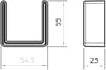 Miniatyrbild 3 av 3: Obo-bettermann sist.band.portacbl Automatband. portacbl. - Tapon skärmskydd US-5 Polyetylen Orange