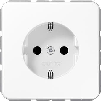 JUNG SCHUKO stikkontakt CD1520WW alpin hvid CD1520WW (CD1520WW)
