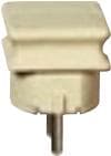 Merten 120927 Särkymätön SCHUKO-pistoke, valkoinen, 250 V, 1x