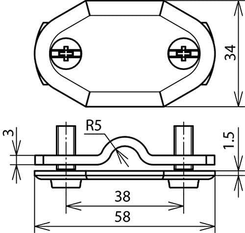 DEHN 480003 – Pladenummerering 7 – 10/30 mm aluminium