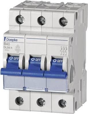DOEPKE MCB B32A DLS-6H-B32-3-6-KA 6kA 3-polet 400V B-karakteristisk DLS-6H-B32-3-6-KA (09914116)