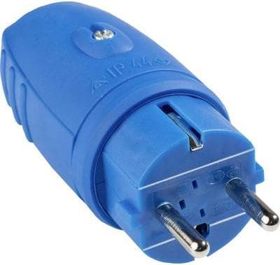 as - Schwabe 62401 skyddskontakt gummi 230 V blå IP44 (62401)