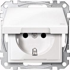 Merten MEG2314-0319. Sockeltyp: CEE 7/3, pluggtyper som stöds: CEE 7/4. Produktens färg: Vit, Material: Termoplast, Internationell skyddsklass (IP-kod