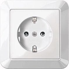MERTEN SCHUKO uttag 16A MEG2301-1019 Termoplast polar-ws med täckplatta MEG2 MEG2301-1019 (MEG2301-1019)