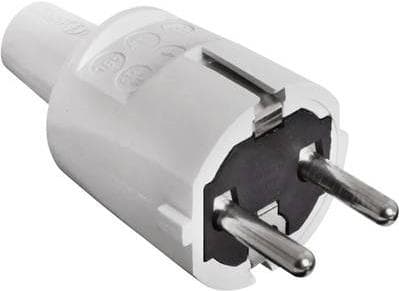 as - Schwabe 62220 beskyttelseskontaktstik PVC 230 V grå (62220)