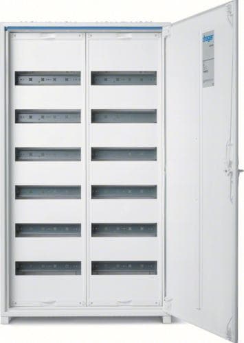 Hager FWB62S. Farve på produkt: Hvid. Bredde: 550 mm, Højde: 950 mm, Dybde: 161 mm (FWB62S)